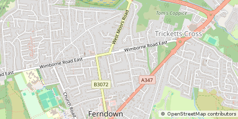 Map of Ferndown