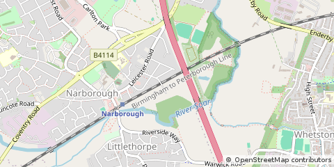 Map of Leicester