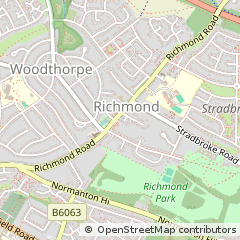 Map of Sheffield, South Yorkshire