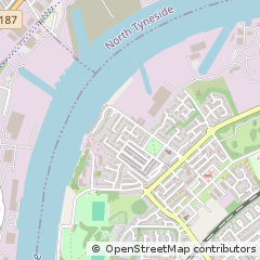 Map of Hebburn, Tyne & Wear