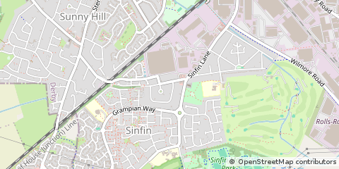 Map of Derby, Hertfordshire