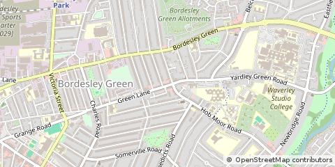 Map of Birmingham, West Midlands