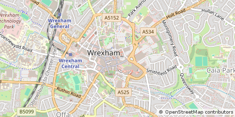 Map of Wrexham