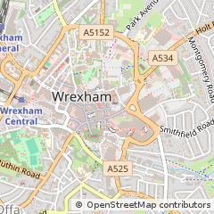 Map of Wrexham