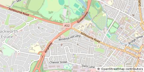 Map of Derby, Derbyshire