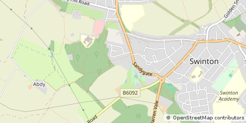 Map of Mexborough, South Yorkshire