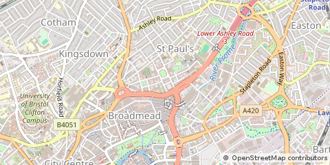 Map of Bristol