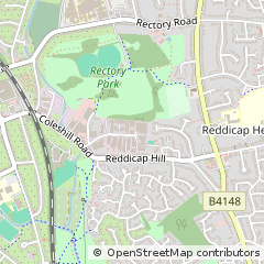 Map of Sutton Coldfield, West Midlands