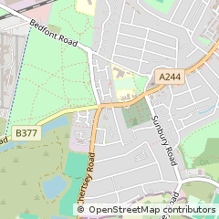 Map of Feltham, Middlesex
