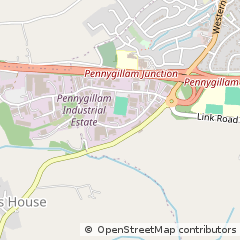 Map of Launceston, Cornwall