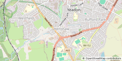 Map of Yeadon, Leeds
