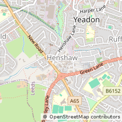 Map of Yeadon, Leeds