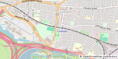 Map of Portsmouth, Hampshire
