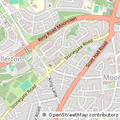Map of Leeds, West Yorkshire