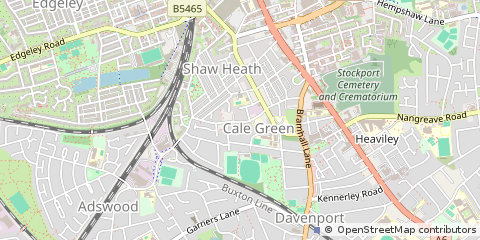 Map of Stockport