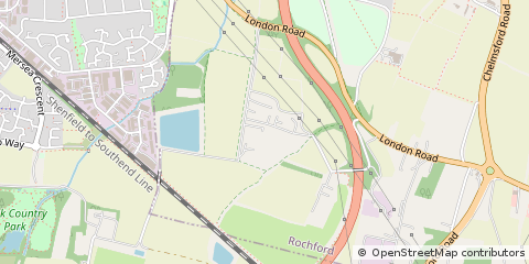 Map of Wickford, Essex