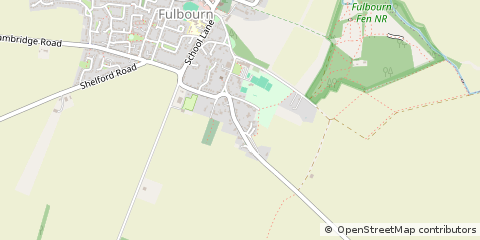 Map of Fulbourn, Cambridgeshire