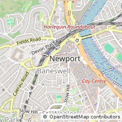 Map of Newport, Gwent