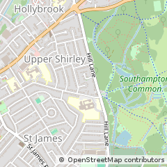 Map of Southampton, Hampshire