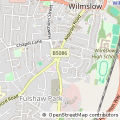 Map of Wilmslow, Cheshire