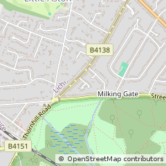 Map of Sutton Coldfield, West Mids