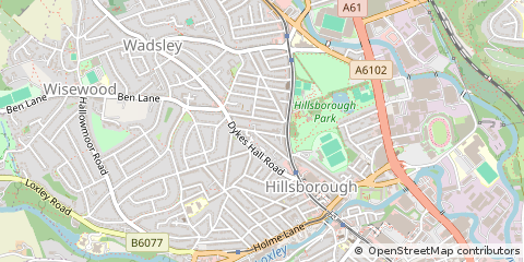 Map of Sheffield