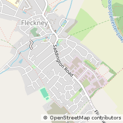 Map of Fleckney, Leicestershire