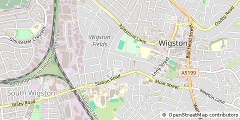Map of Wigston