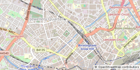 Map of Birmingham, West Midlands