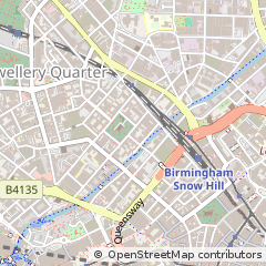 Map of Birmingham, West Midlands