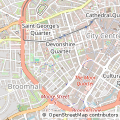 Map of Sheffield