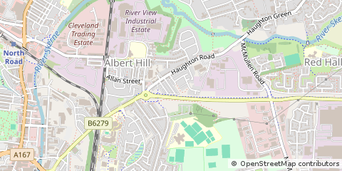 Map of Darlington