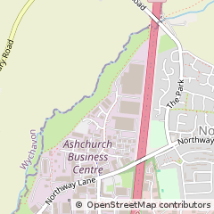 Map of Tewkesbury, Gloucestershire