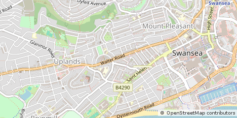 Map of Swansea