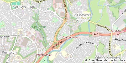 Map of Cardiff