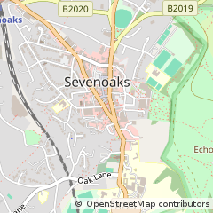Map of Sevenoaks, Kent