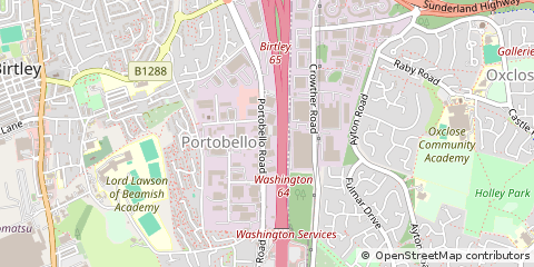 Map of Chester LE Street, Durham