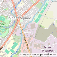 Map of Stoke on Trent, Staffordshire
