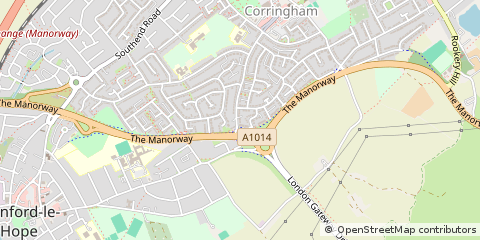 Map of Stanford-LE-Hope