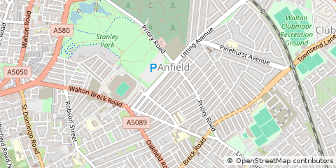 Map of Liverpool, London