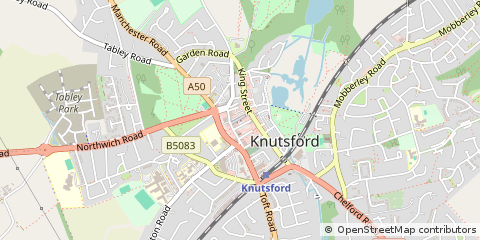 Map of Knutsford