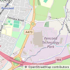 Map of Bridgend