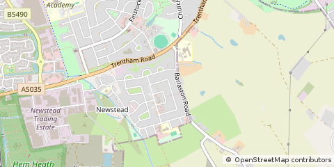 Map of Stoke-on-Trent