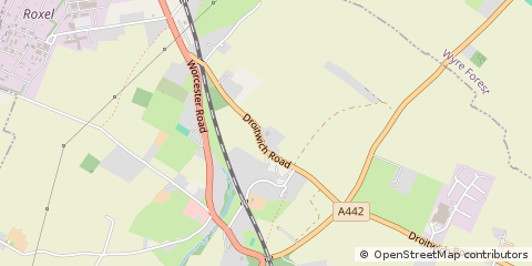 Map of Kidderminster, Worcs