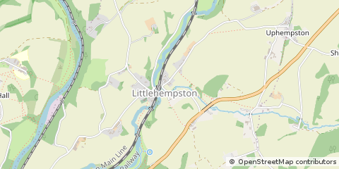 Map of Totnes, Devon