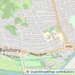 Map of Banchory, Aberdeenshire