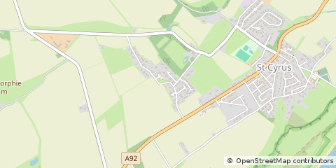 Map of Montrose, Angus
