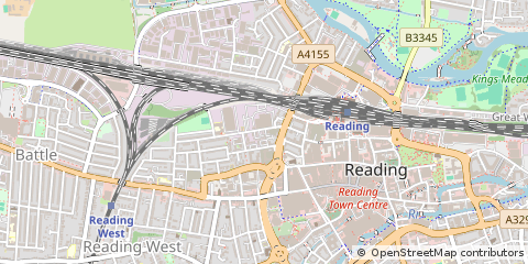 Map of Reading, Berkshire
