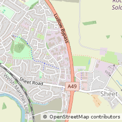 Map of Ludlow, Shropshire