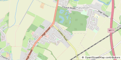 Map of Harston, Cambs